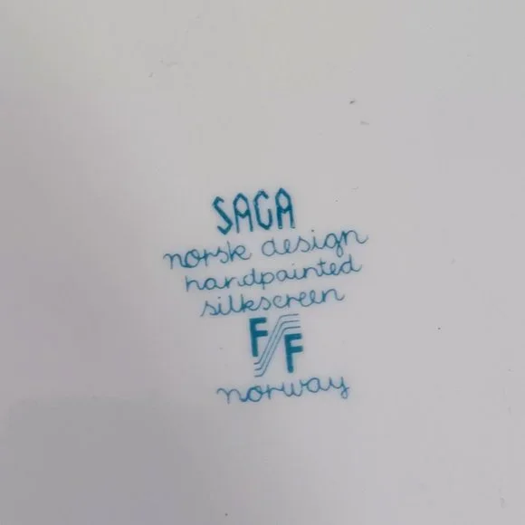 Norwegian Figgjo Flint Saga Norsk FF Fairy Tale Long Dish Plate Norway Vtg - Picture 8 of 9